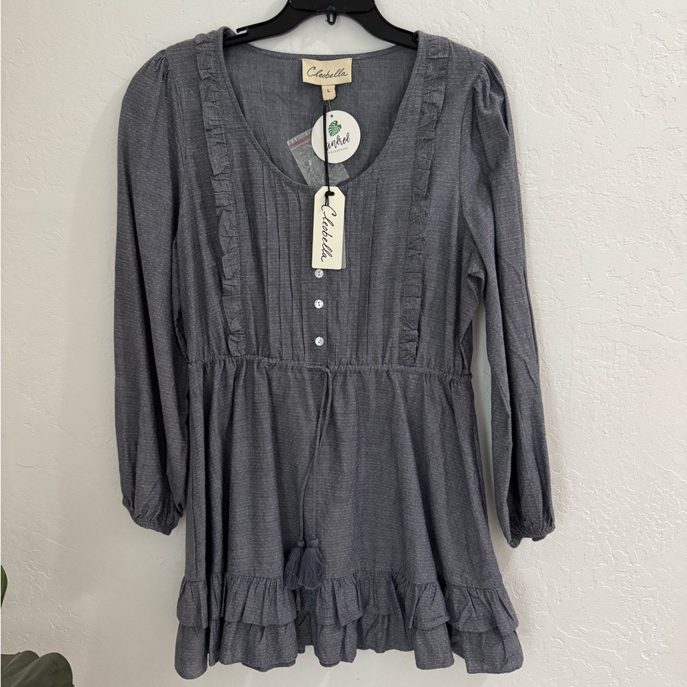 NWT Cleobella Kate chambray dress size large